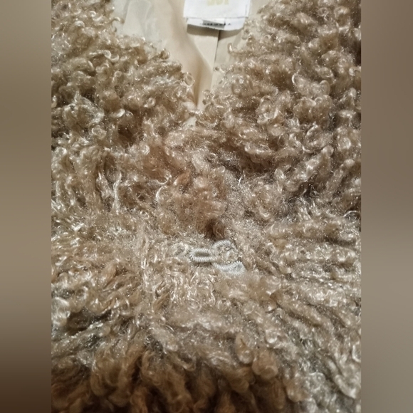 Anna Sui Vintage Rare Y2K Bohemian Festival Iconic Faux Mongolian Fur Jacket - Picture 8 of 10